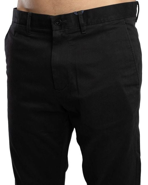 Tommy Hilfiger Black Harlem Relaxed Tapered Chinos for men