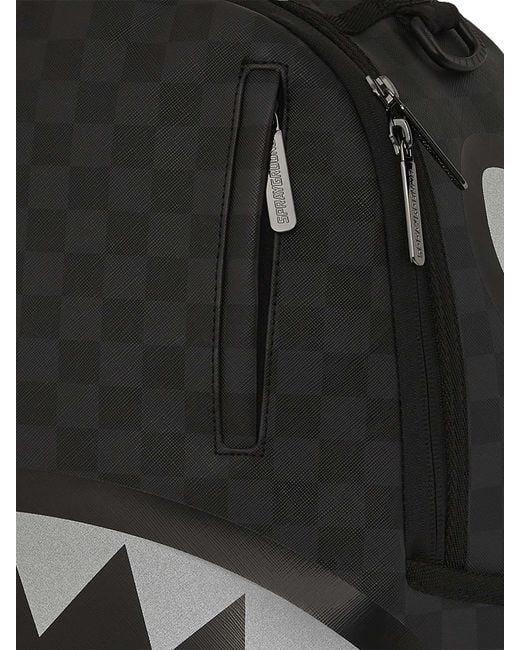Sprayground Black 20l Lights Out Shark In Paris Backpack for men