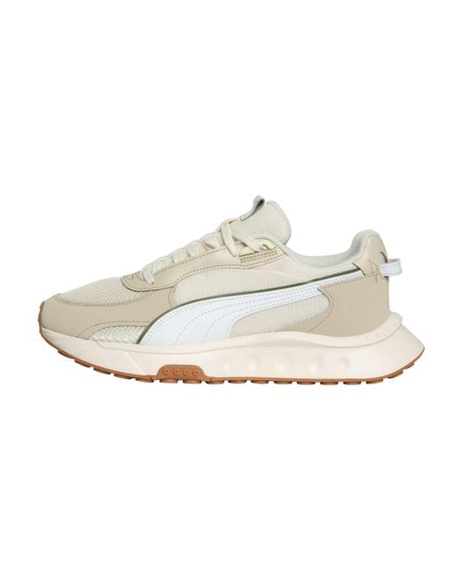PUMA White Wild Rider Futurism Trainers for men