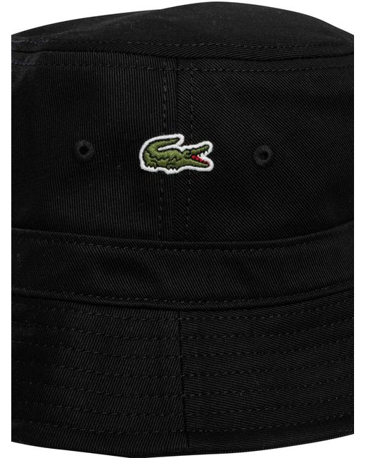 Lacoste Black Logo Bucket for men
