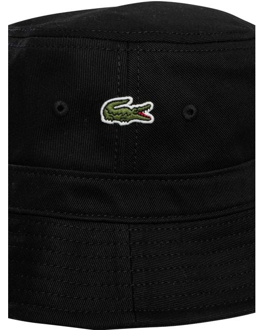 Lacoste Black Logo Bucket for men