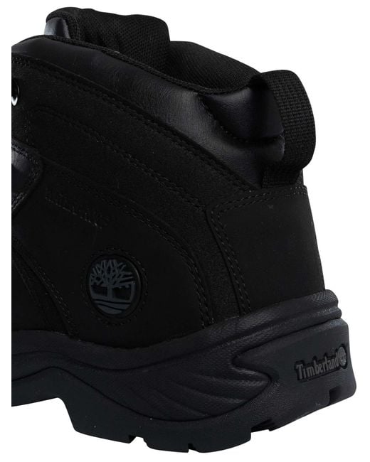 Timberland Black Flume Mid Waterproof Hiker Boots for men