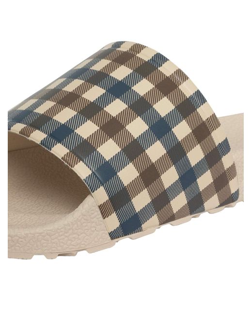 Aquascutum Metallic Iconic Sliders for men