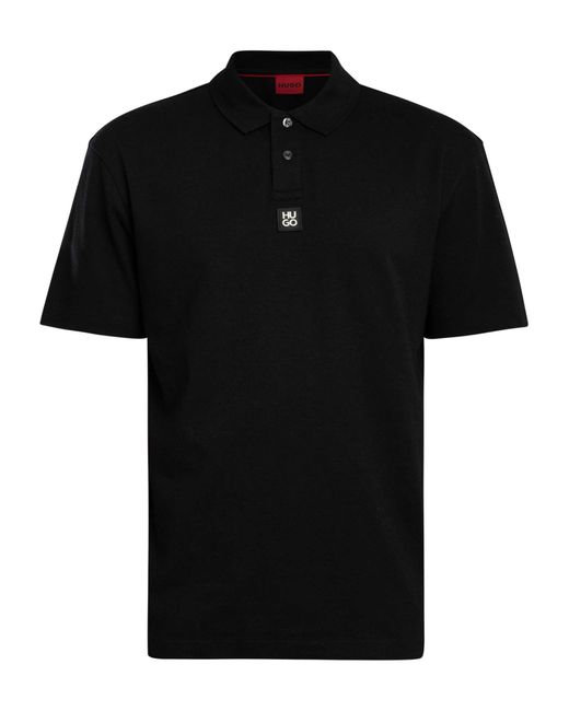 HUGO Black Deabono Polo Shirt for men