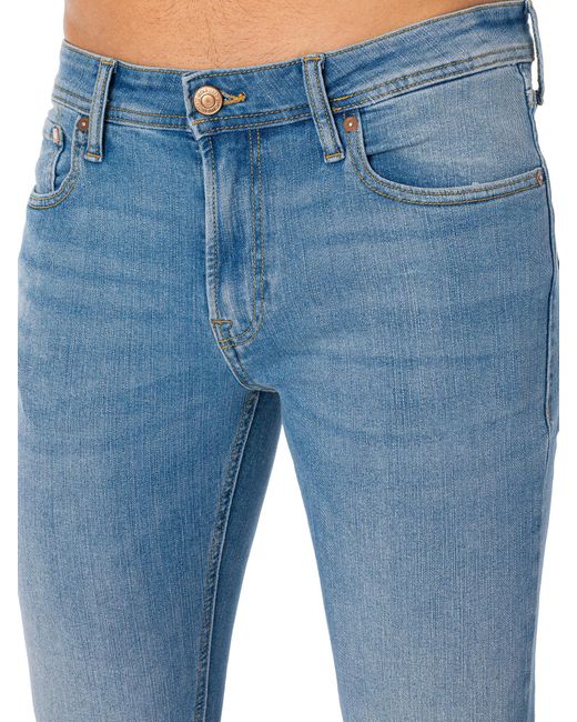 Jack & Jones Blue Liam Original 770 Skinny Fit Jeans for men