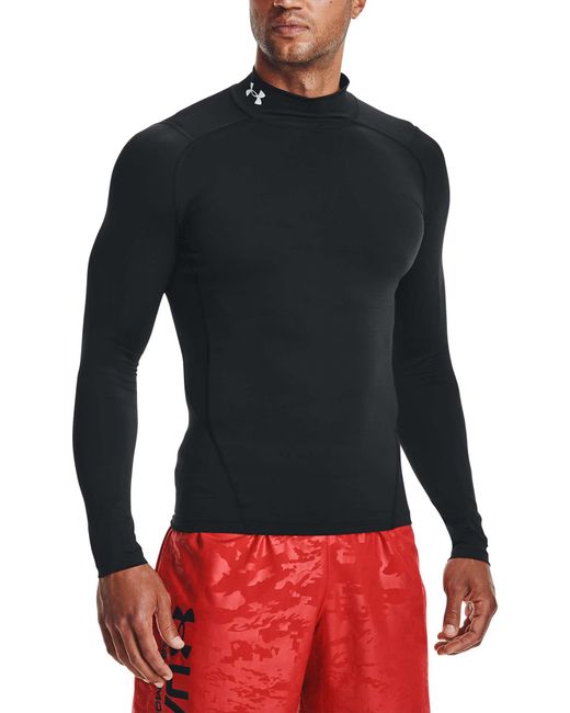 Under Armour Blue Heatgear Mock Longsleeved Baselayer T-shirt for men