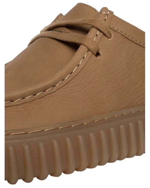 Clarks Brown Torhill Lo Leather for men