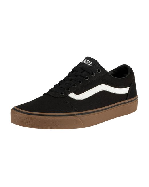 Vans Ward Canvas Trainers in Black for Men | Lyst