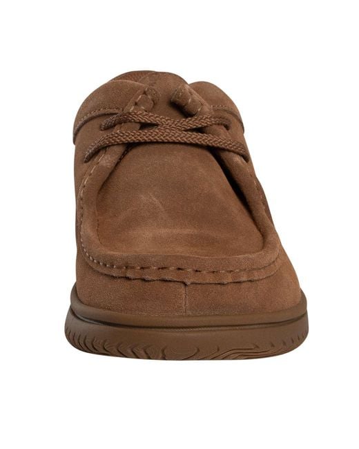 Clarks Brown Relaxlite Low Suede Shoes for men