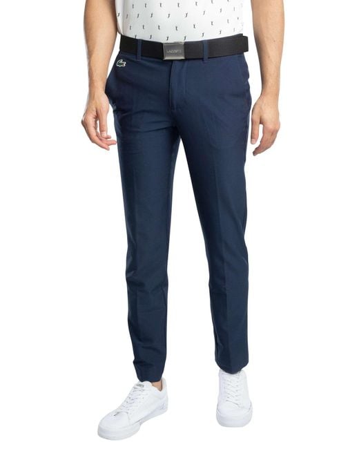 Lacoste Blue Slim Fit Golf Trousers for men