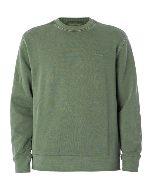 Carhartt Green Duster Script Sweatshirt for men