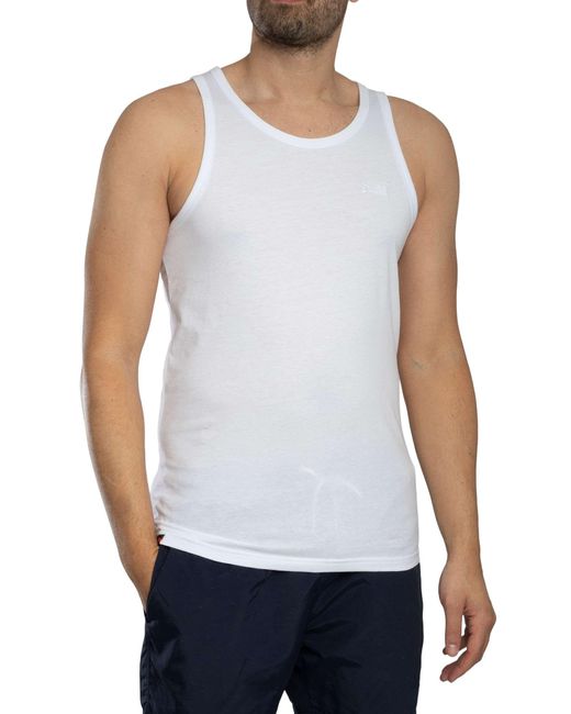 Superdry White Essential Logo Vest for men