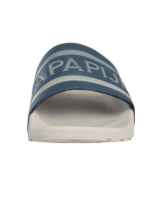 Napapijri Blue Stream Sliders for men