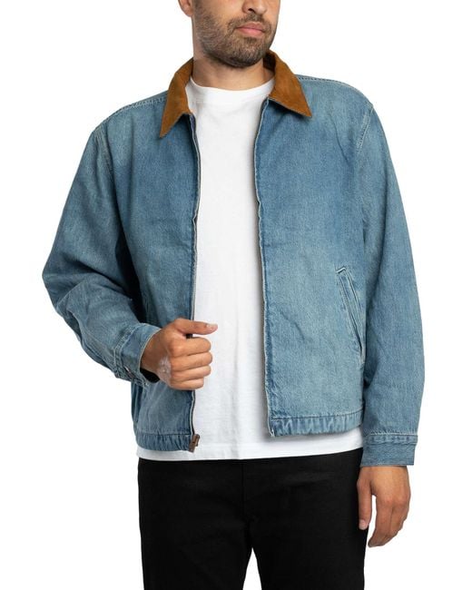 Levi's Blue Castro Full Zip Jacket for men