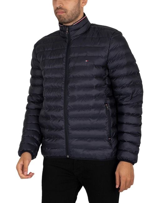 Tommy Hilfiger Core Packable Circular Jacket in Blue for Men | Lyst