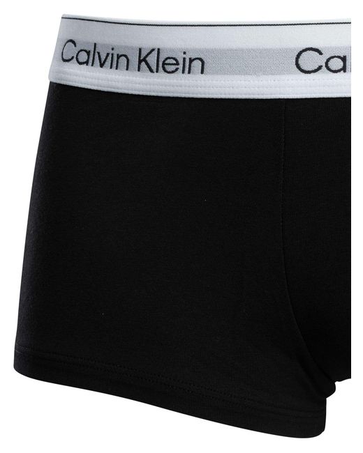 Calvin Klein Black 3 Pack Icon Low Rise Trunks for men