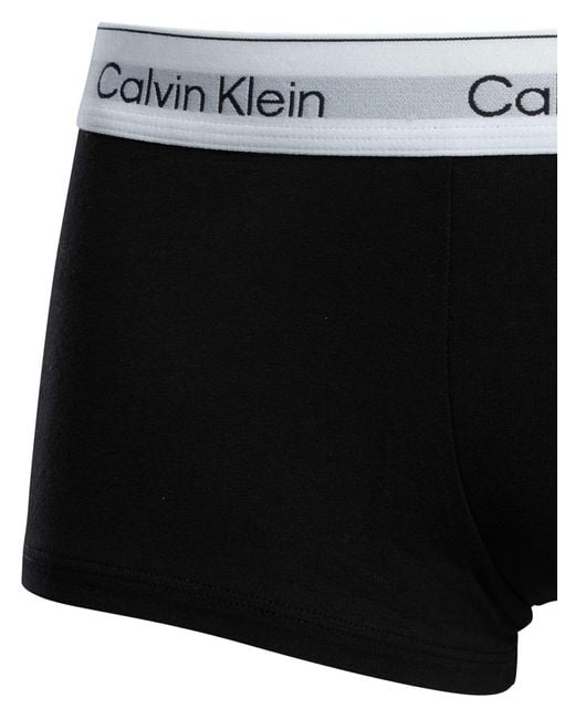 Calvin Klein Black 3 Pack Icon Low Rise Trunks for men