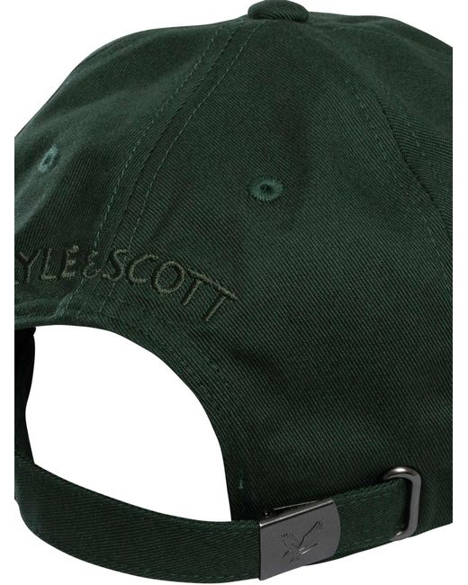 Lyle & Scott Green Logo Baseball Cap for men