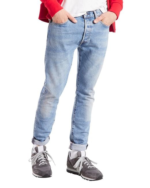 Levi's Blue West Coast 501 Skinny Jeans for men