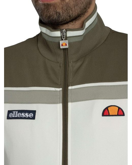 Ellesse White Vignola Track Jacket for men
