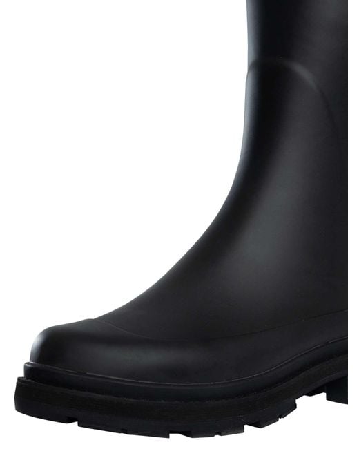 Aigle Black Mid Rain Wellington Boots for men