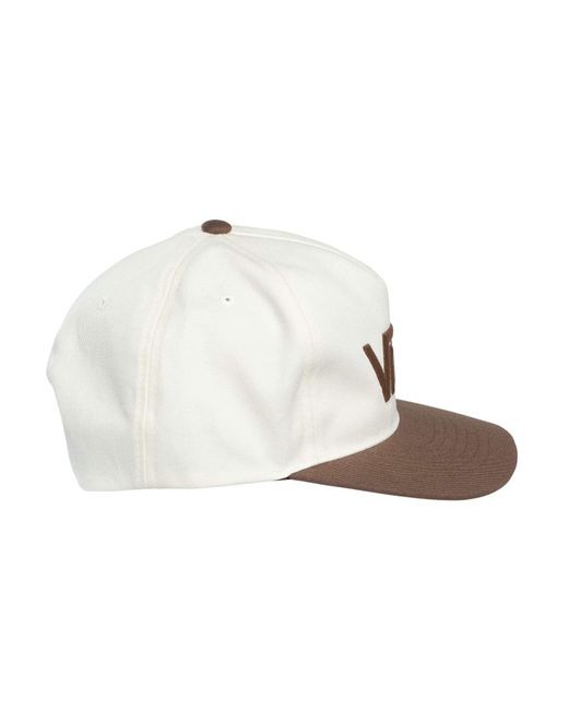 Vans White Drop V Logo Cap for men