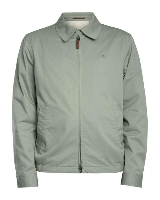 Gant Gray Cotton Windcheater Jacket for men