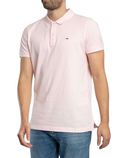 Tommy Hilfiger White Slim Placket Polo Shirt for men