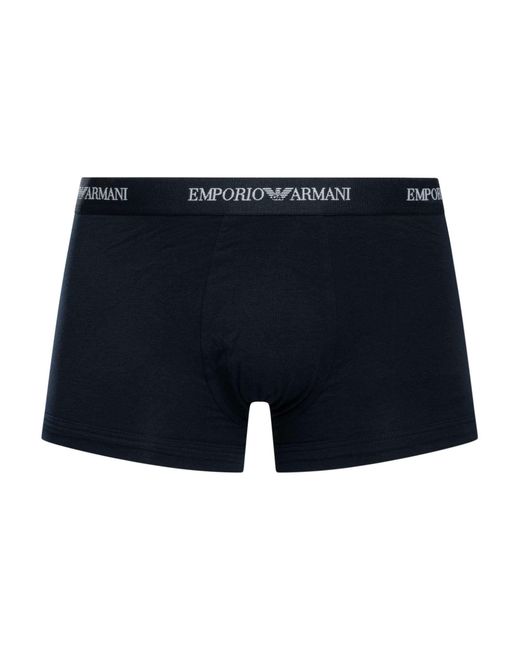 Emporio Armani Blue 3 Pack Trunks for men