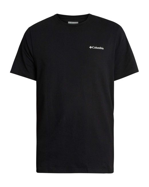 Columbia Black Outdoor Back Graphic T-shirt for men
