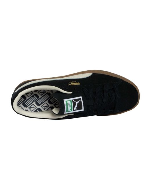 PUMA Black Suede Terrace Trainers for men