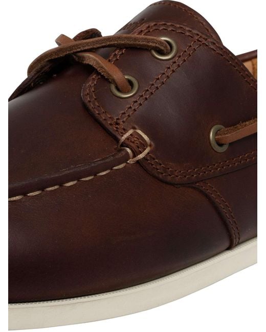 Timberland Brown Cedar Bay Essential Leather Boat Shoe for men