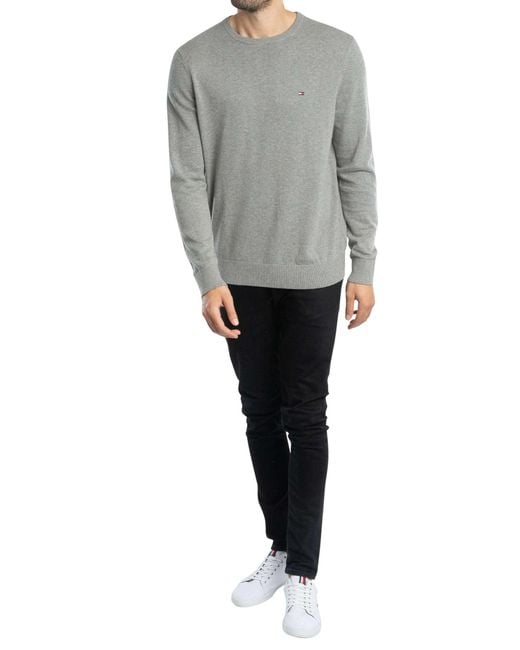 Tommy Hilfiger Gray Essential Crew Knit for men