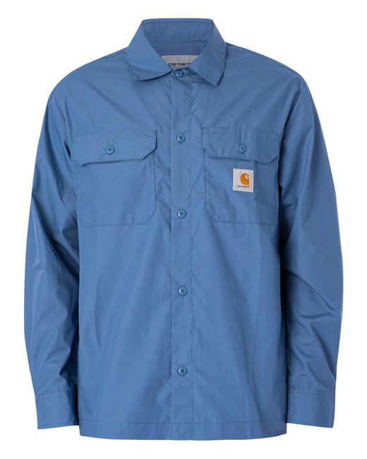 Carhartt Blue Loose Craft Shirt for men