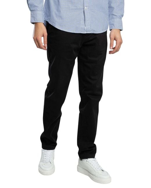 Tommy Hilfiger Black Harlem Relaxed Tapered Chinos for men