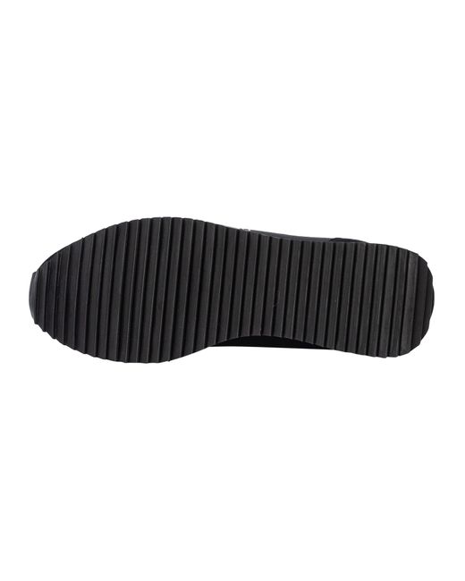 EA7 Black Logo-print Low-top Sneakers for men