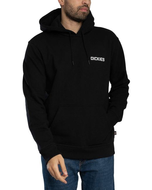 Dickies Black Payson Back Graphic Pullover Hoodie for men