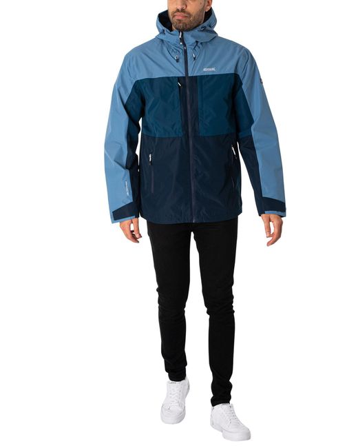 Regatta Blue Maland Waterproof Jacket for men