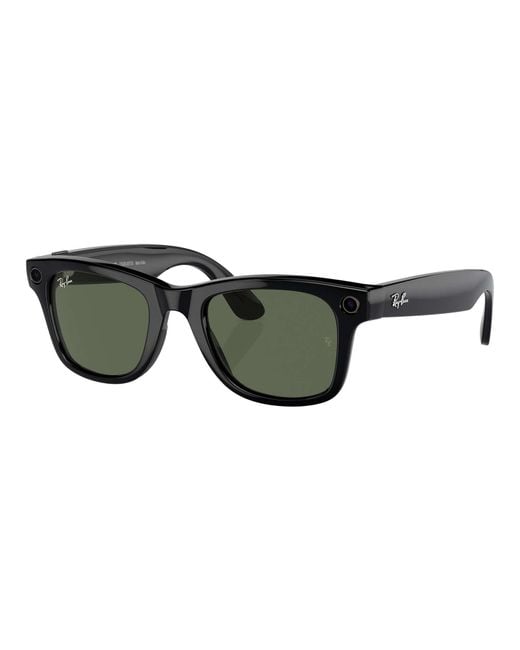 Ray-Ban Green 53mm Meta Wayfarer Glasses for men