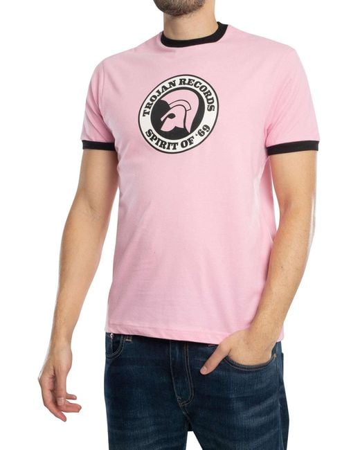 Trojan Pink Spirit Of 69 T-shirt for men