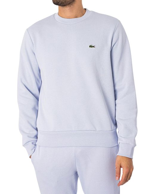 Lacoste S Basic Fleece Sweatshirt Blue L for men