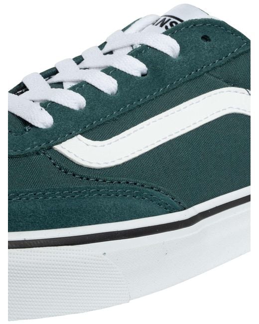 Vans Blue Brooklyn Suede Canvas Trainers for men
