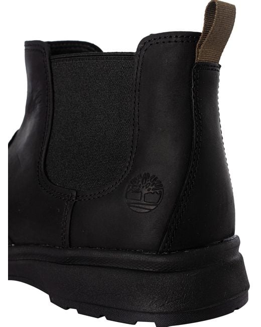 Timberland Black Atwells Ave Chelsea Boots for men