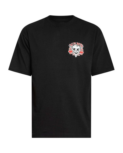 Vans Black Loose Blaze Head Back Graphic T-shirt for men