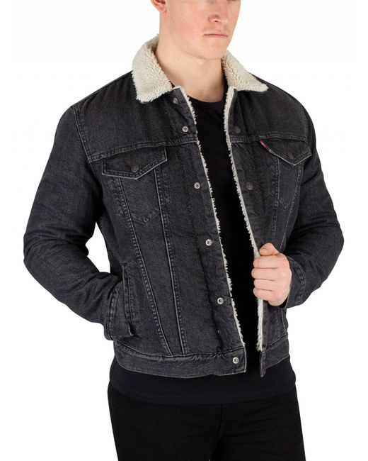 Levi's Gray Type 3 Sherpa Jacket for men