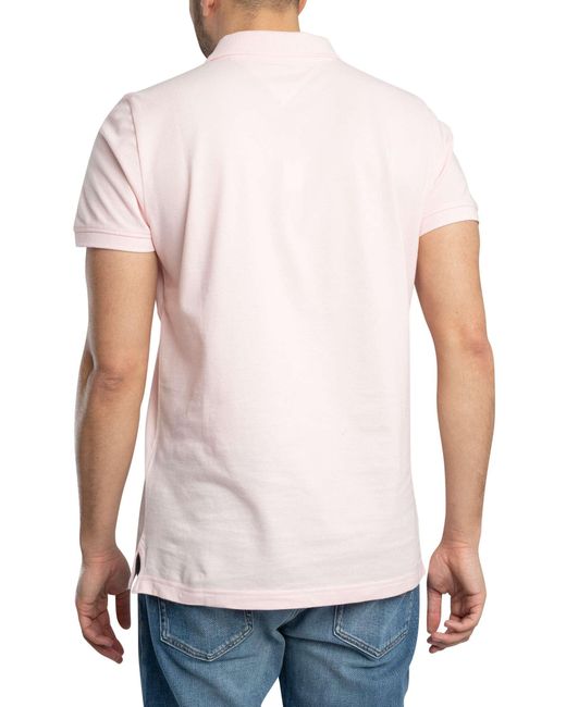 Tommy Hilfiger White Slim Placket Polo Shirt for men