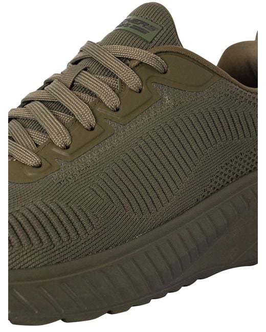 Skechers Brown Bobs Squad Chaos Trainers for men