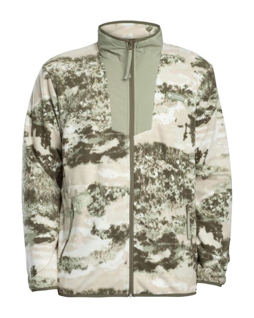 Columbia Gray Sequoia Grove Printed Zip Jacket for men