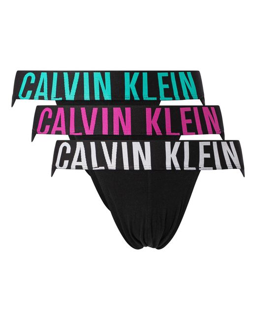 Calvin Klein Blue 3 Pack Intense Power Jock Straps for men