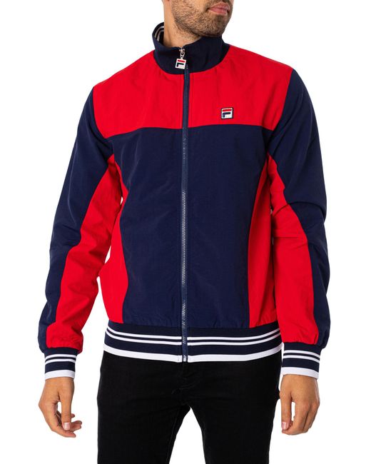 Fila Red Alfonso Zipped Track Jacket for men